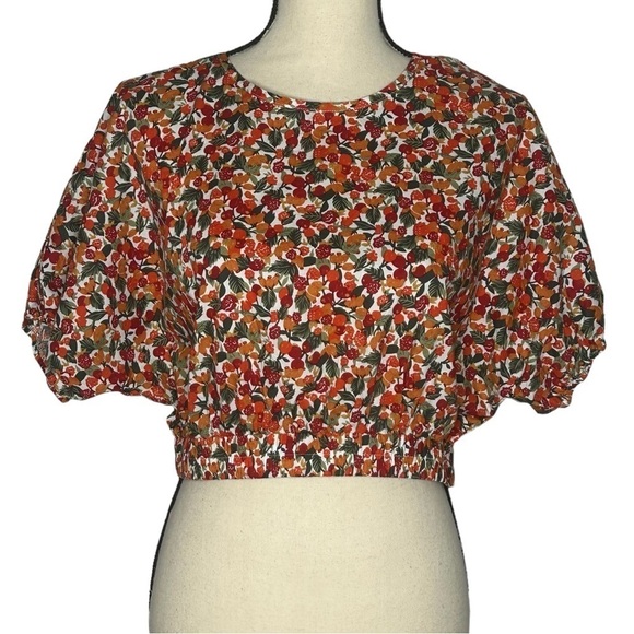 MVN The Label Fruit Print Crop Top - Picture 3 of 15